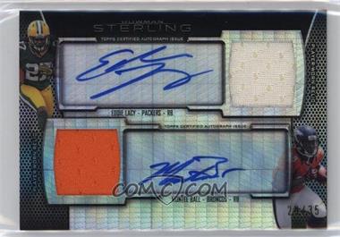 2013 Bowman Sterling - Dual Autograph Relics - Prism Refractor #BSPDAR-LB - Eddie Lacy, Montee Ball /35