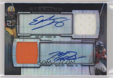 2013 Bowman Sterling - Dual Autograph Relics - Prism Refractor #BSPDAR-LB - Eddie Lacy, Montee Ball /35 [Noted]
