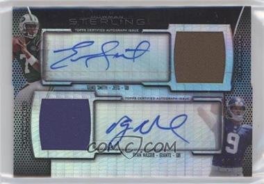 2013 Bowman Sterling - Dual Autograph Relics - Prism Refractor #BSPDAR-SN - Geno Smith, Ryan Nassib /15