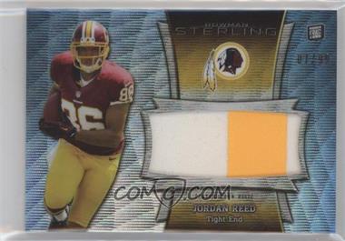 2013 Bowman Sterling - Jumbo Rookie Relic - Blue Refractor #BSJRR-JRE - Jordan Reed /99