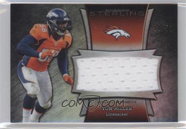 2013 Bowman Sterling - Jumbo Veteran Relic - Black Refractor Patch #BSJVR-VM - Von Miller /50