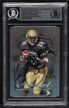 2013 Fleer Retro - 1999 Flair Showcase - Legacy Collection #LC-38 - Kordell Stewart /150 [BAS BGS Authentic]