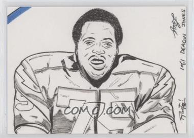 2013 Leaf Best of Football - Sketch Cards #_DJRG - Deacon Jones (Rusty Gilligan) /1