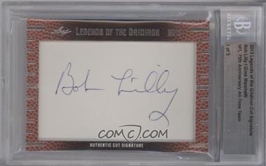 2013 Leaf Legends of the Gridiron - Cut Signatures #_BLGM - Bob Lilly, Gino Marchetti /5 [BGS Authentic]