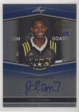 2013 Leaf Metal Draft - Army All-American Bowl - Blue Prismatic Holiday Bonus #ATA-JR1 - Jalen Ramsey /2