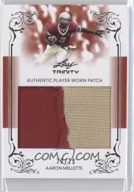 2013 Leaf Trinity - Authentic Player-Worn Patch - Silver #DP-AM2 - Aaron Mellette /25