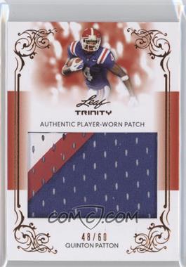 2013 Leaf Trinity - Authentic Player-Worn Patch #DP-QP1 - Quinton Patton /60