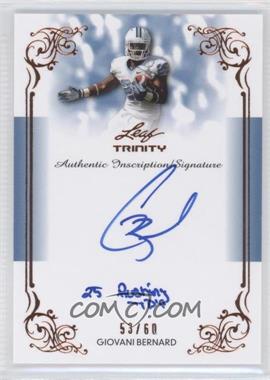 2013 Leaf Trinity - Inscription Autographs #DI-GB1 - Giovani Bernard /60