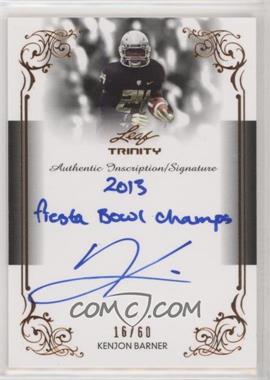 2013 Leaf Trinity - Inscription Autographs #DI-KB1 - Kenjon Barner /60