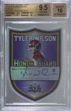 2013 Leaf Valiant - Honor Guard Autographs - Purple #HG-TW1 - Tyler Wilson /15 [BGS 9.5 GEM MINT]