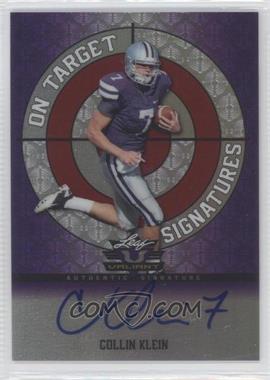 2013 Leaf Valiant - On Target Autographs - Purple #OT-CK1 - Collin Klein /15