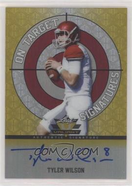 2013 Leaf Valiant - On Target Autographs - Yellow #OT-TW1 - Tyler Wilson /10