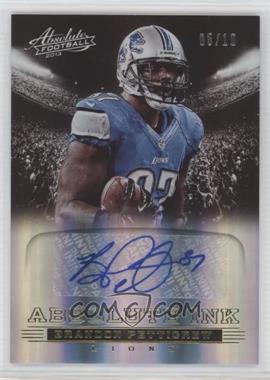 2013 Panini Absolute - Absolute Ink - Spectrum Gold #11 - Brandon Pettigrew /10