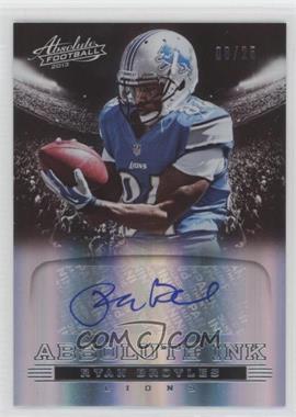 2013 Panini Absolute - Absolute Ink - Spectrum Silver #43 - Ryan Broyles /25