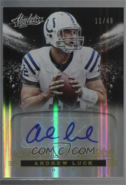 2013 Panini Absolute - Absolute Ink #7 - Andrew Luck /49 [Noted]
