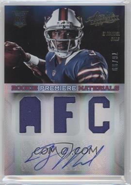 2013 Panini Absolute - [Base] - AFC/NFC Signatures #209 - Rookie Premiere Materials - EJ Manuel /99