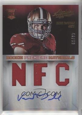 2013 Panini Absolute - [Base] - AFC/NFC Signatures #239 - Rookie Premiere Materials - Vance McDonald /99