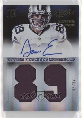 2013 Panini Absolute - [Base] - Jumbo Jersey Number Signatures #210 - Rookie Premiere Materials - Gavin Escobar /99