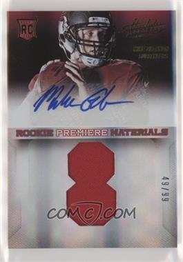 2013 Panini Absolute - [Base] - Jumbo Jersey Number Signatures #228 - Rookie Premiere Materials - Mike Glennon /99