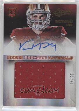 2013 Panini Absolute - [Base] - Jumbo Signatures #239 - Rookie Premiere Materials - Vance McDonald /25