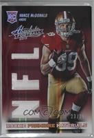 Rookie Premiere Materials - Vance McDonald [Noted] #/25