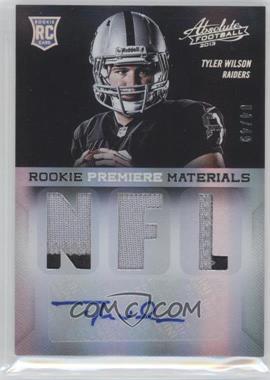 2013 Panini Absolute - [Base] - NFL Signatures Prime #238 - Rookie Premiere Materials - Tyler Wilson /49