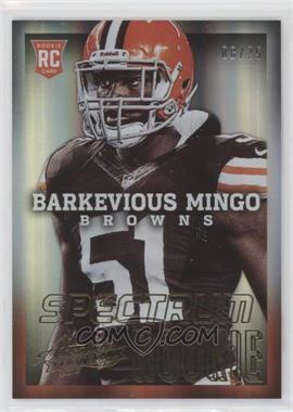 2013 Panini Absolute - [Base] - Spectrum Gold #108.2 - Barkevious Mingo (No Teammate Visible on Back) /25