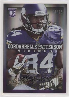 2013 Panini Absolute - [Base] - Spectrum Gold #116.2 - Cordarrelle Patterson (Ball in Right Arm) /25