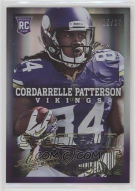 2013 Panini Absolute - [Base] - Spectrum Gold #116.2 - Cordarrelle Patterson (Ball in Right Arm) /25