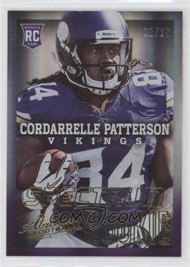 2013 Panini Absolute - [Base] - Spectrum Gold #116.2 - Cordarrelle Patterson (Ball in Right Arm) /25