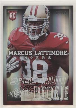 2013 Panini Absolute - [Base] - Spectrum Platinum #161.1 - Marcus Lattimore (Ball in Right Hand) /10