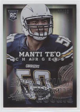2013 Panini Absolute - [Base] - Spectrum Silver #159.1 - Manti Te'o (Right Hand Not Visible) /99