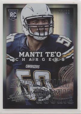 2013 Panini Absolute - [Base] - Spectrum Silver #159.1 - Manti Te'o (Right Hand Not Visible) /99