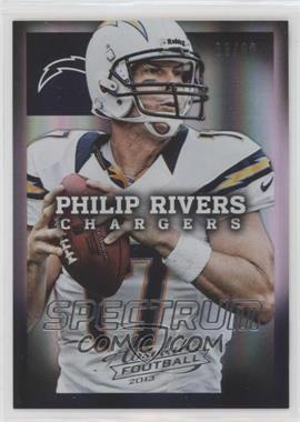 2013 Panini Absolute - [Base] - Spectrum Silver #79 - Philip Rivers /99