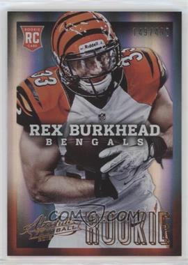 2013 Panini Absolute - [Base] #176.1 - Rex Burkhead (Both Hands on Ball) /499