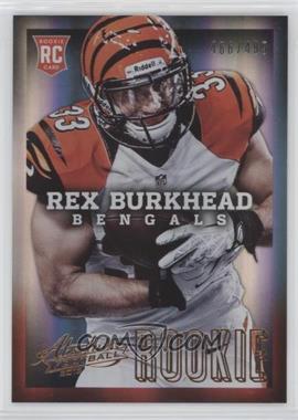 2013 Panini Absolute - [Base] #176.1 - Rex Burkhead (Both Hands on Ball) /499