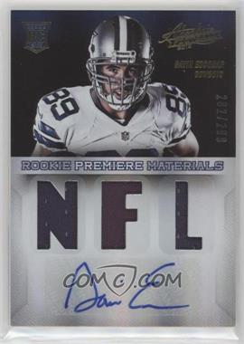 2013 Panini Absolute - [Base] #210 - Rookie Premiere Materials - Gavin Escobar /299