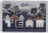 Malcom Floyd, Philip Rivers, Ryan Mathews, Antonio Gates #/25