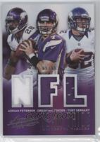 Adrian Peterson, Christian Ponder, Toby Gerhart #/99