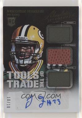 2013 Panini Absolute - Tools of the Trade Rookie Materials - Signatures #13 - Johnathan Franklin /10