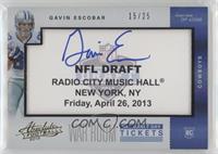 Gavin Escobar #/25