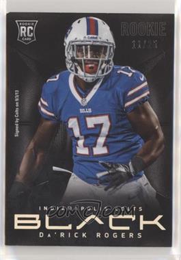 2013 Panini Black - [Base] - Platinum #127 - Da'Rick Rogers /25