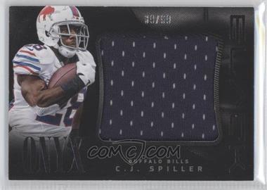 2013 Panini Black - Onyx Materials Jumbo #9 - C.J. Spiller /99