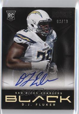 2013 Panini Black - Rookies Signatures - Platinum #124 - D.J. Fluker /10 [Noted]