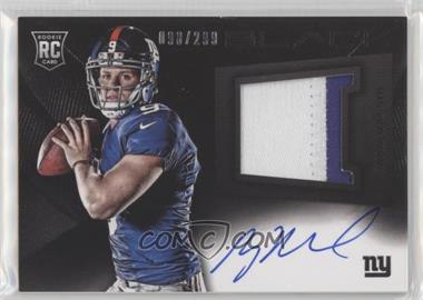 2013 Panini Black - Rookies Signatures Material Prime #232 - Ryan Nassib /299