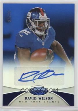 2013 Panini Certified - [Base] - Mirror Blue Signatures #120 - David Wilson /25