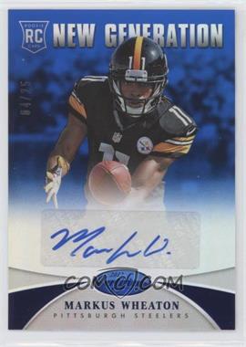 2013 Panini Certified - [Base] - Mirror Blue Signatures #263 - New Generation - Markus Wheaton /25