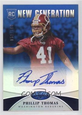 2013 Panini Certified - [Base] - Mirror Blue Signatures #273 - New Generation - Phillip Thomas /100