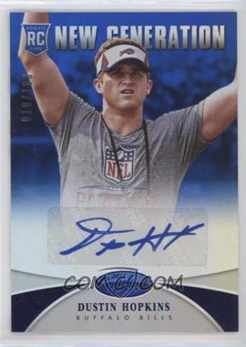 2013 Panini Certified - [Base] - Mirror Blue Signatures #282 - New Generation - Dustin Hopkins /100