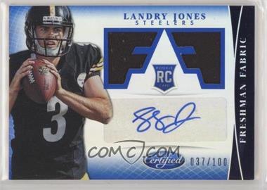 2013 Panini Certified - [Base] - Mirror Blue Signatures #320 - Freshman Fabric - Landry Jones /100